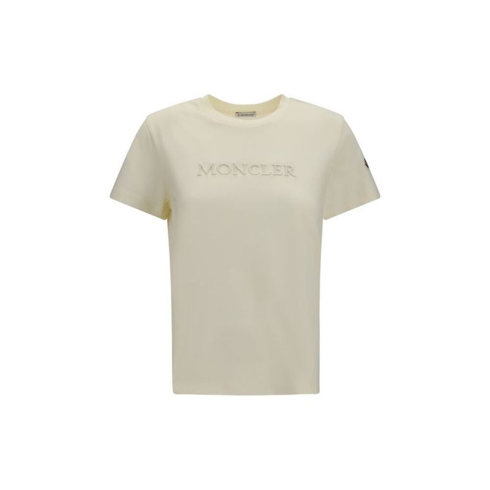 Moncler Beige Cotton Women's T-Shirt